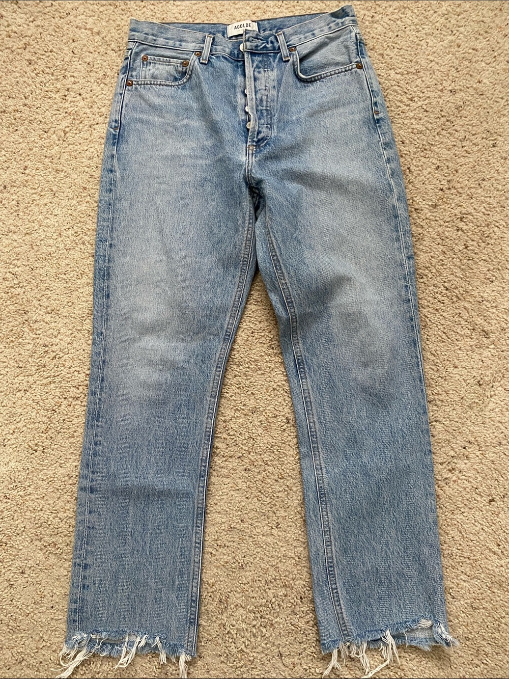 AGOLDE Riley High Rise Jeans. 27.